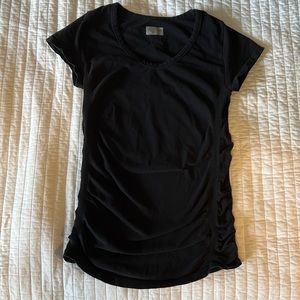 Athleta seamless t-shirt with side rusching